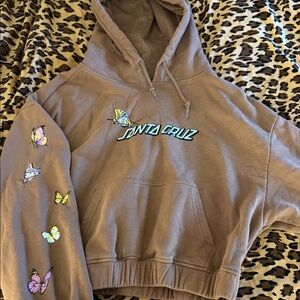 Santa Cruz Brown Hoodie with Logo